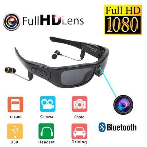 Lunettes De Soleil Polaris Es Portables Cam Ra HD 1080P Mini Cam Ra