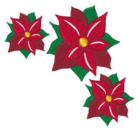 Poinsettias Machine Embroidery Design Embroidery Library At