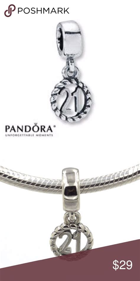 Authentic Pandora 21st Birthday Charm Birthday Charm Pandora Jewelry