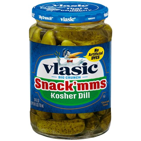 Vlasic Snack'mms Kosher Dill Pickles, Mini Dill Pickles, 24 Oz Jar - Walmart.com