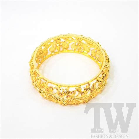 Tradisional Gelang Tangan Melayu Emas Traditional Malay Gold Bangle