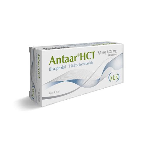 Bisoprolol Hidroclorotiazida 25mg625mg Antaar Hct Mck Caja X 30 Tabletas