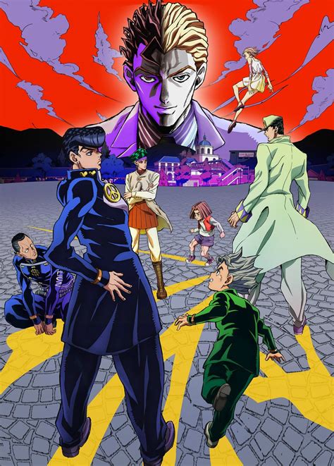 Jojo S Bizarre Adventure Higashikata Josuke Hirose Koichi Kishibe Rohan Kujo Jotaro Okuyasu