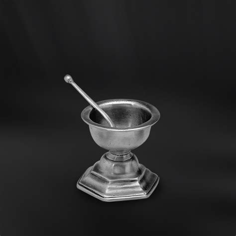 Pewter Salt Cellar Italian Pewter Tableware