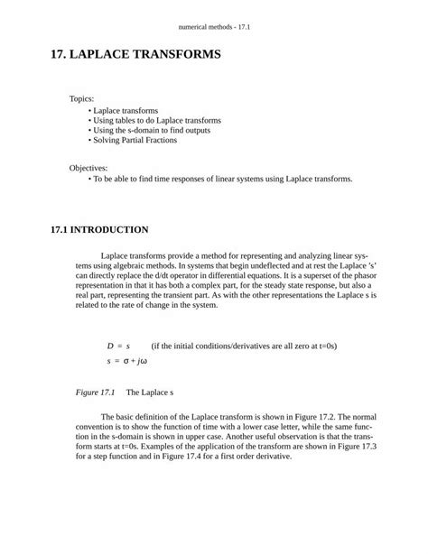 Pdf Laplace Transforms Educypediaeducypedia Karadimov Info