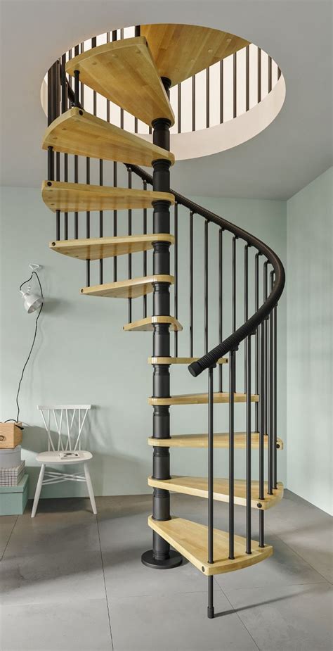 Gamia Wood Spiral Stair Kit Spiral Staircase Kits Spiral Stairs