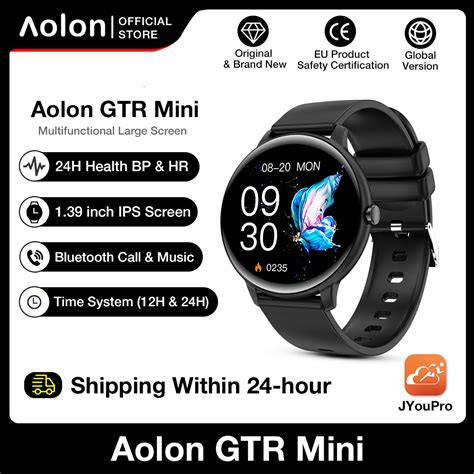 Aolon 2024 GTR Mini Smart Watch Bluetooth Call Dial Custom Fitness