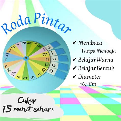 Jual Roda Pintar Belajar Membaca Tanpa Mengeja Mainan Edukasi Alat