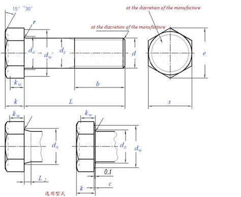 Iso Hexagon Head Bolts Product Grade C