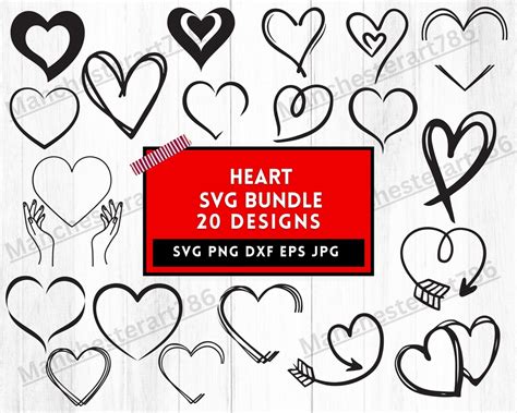 Heart Svg Valentines Day Svg Hearts Svg Heart Png Heart Clipart