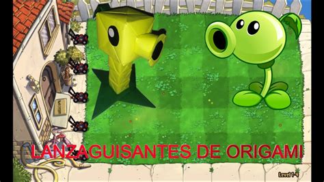 Lanzaguisantes De Origami De Plantas Vs Zombies Id Ntico Tutorial