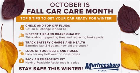 Winter Proof Your Car With These Fall Car Care Tips Murfreesboro