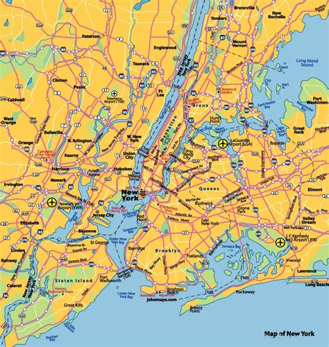 New York City Map •