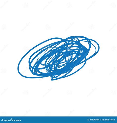 Scrible Line Art Hand Draw Stock Illustration Illustration Of Sign