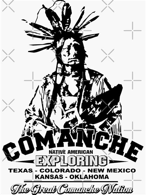 Comanche Native American Nation Sticker For Sale By Comancha Redbubble