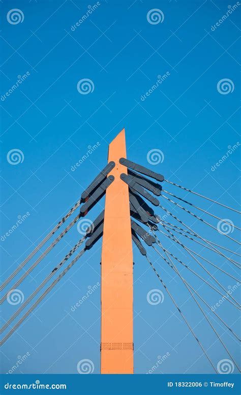 Bridge pillar stock photo. Image of engineering, orange - 18322006