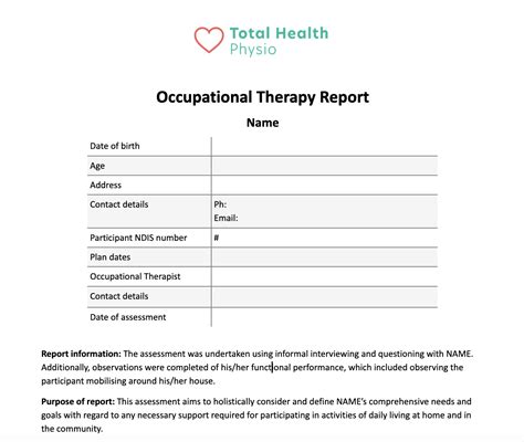 Independent Living Skills Assessments Total Health Physio