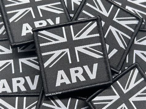 UK Flag ARV Police 5x5cm - Grey – Hold The Design