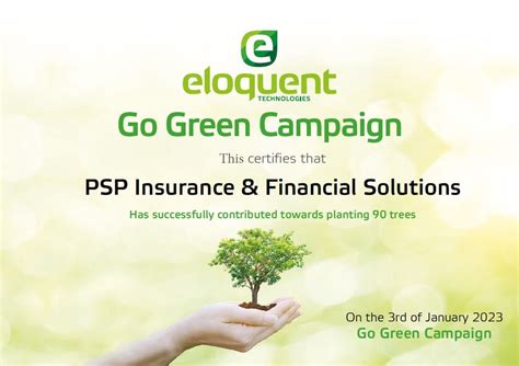 PSP Group Helps Go Green Campaign - PSP Group