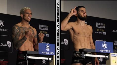 Charles Oliveira Islam Makhachev First To Scale On Weight For Title Bout Ufc 280 Mma