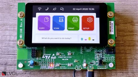 Lvgl Printer Demo Gui On Stm32f769 Discovery 800 X 480 Youtube