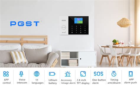 Amazon PGST WiFi GSM 4G Home Smart Alarm Security System Kit DIY