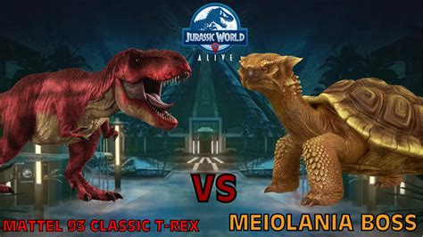 Jurassic World Alive Mattel Classic T Rex Solos Against Meiolania