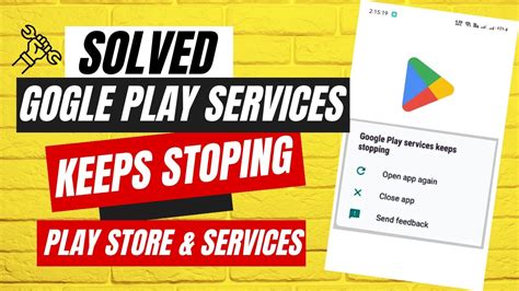 Fix Unfortunately Google Play Services Has Stopped Google Play