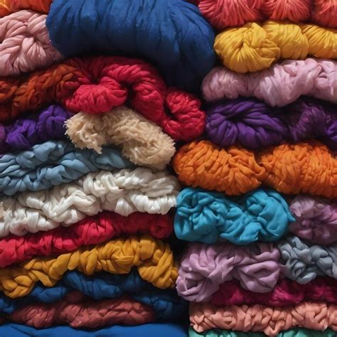 Premium Photo Pile Of Textiles Background