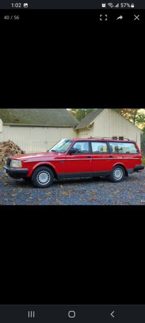 1992 Volvo 240 Wagon Red Rwd Automatic Classic Volvo 240 1992 For Sale