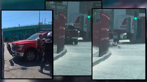 VIDEO Conductor de camioneta atropella y mata a peatón a propósito