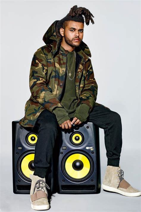 The Weeknd 示范 Kanye West x adidas Originals Yeezy Season 1 造型穿搭 NOWRE现客