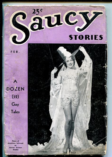 Saucy Stories 02 1938 Photo Cover Spicy Pulp Art Vg 1938 Magazine