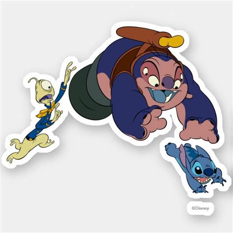 Aliens From Lilo And Stitch Sticker Zazzle Lilo And Stitch Lilo