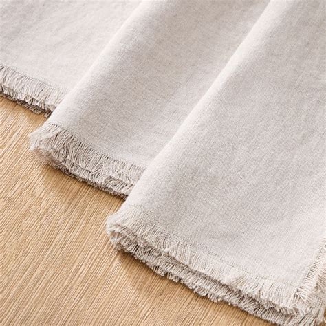 Frayed Edge Linen Napkin Sets West Elm