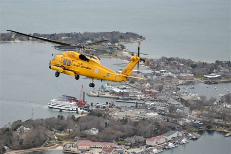 A Mh Jayhawk Helicopter Flies Over Woods Hole Nara Dvids Public