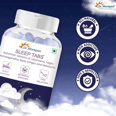 Buy DR MOREPEN SLEEP TABS MELATONIN 3MG SLEEPING TABLETS 60 VEG