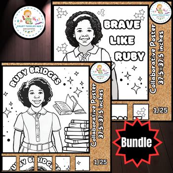 Ruby Bridges Craft Black History Month Collaborative Poster Color