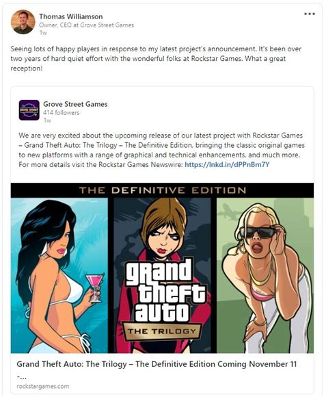 Gta The Trilogy Definitive Edition Llevó 2 Años De Desarrollo