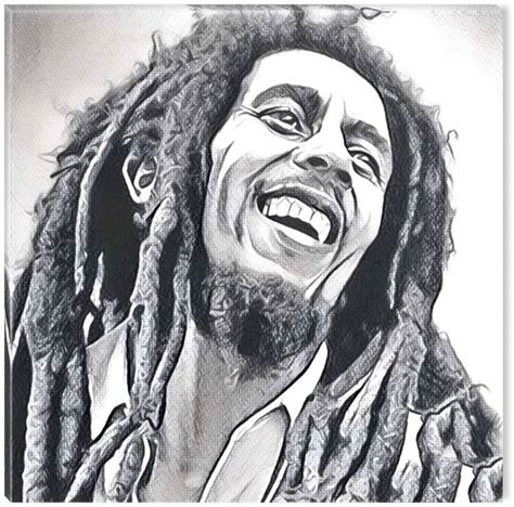 Custom Bobby Marley Black Chalk Pencil Art Dollar Arts Crafts