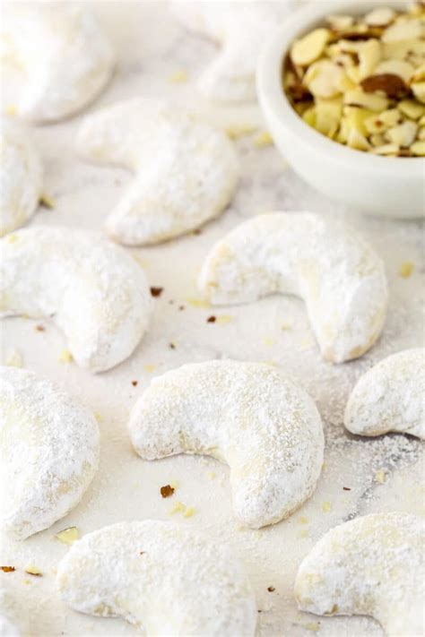 Easy Almond Crescent Cookies Life Love And Sugar