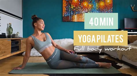 40 Min Full Body Yoga Pilates Workout No Equipment Youtube