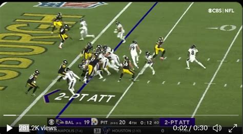 TJ Watt unblocked rushing Lamar Jackson a second before the incomplete ...