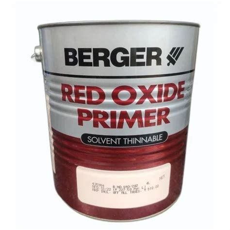 Liquid Berger Red Oxide Primer Metal 4 L At Rs 910 Litre In Pune ID