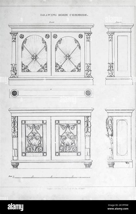 Drawing Room Commodes From The The Cabinet Maker And Upholsterer S