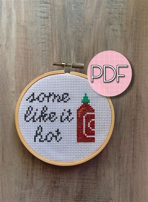 Some Like It Hot Cross Stitch Pattern Etsy