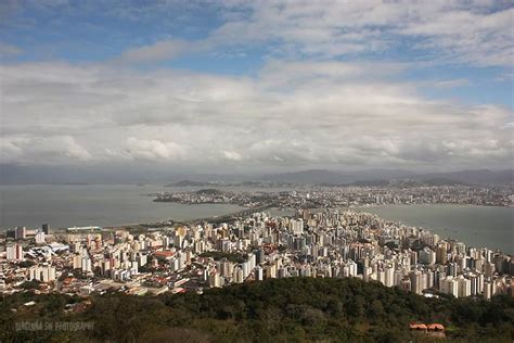 Florianópolis SC Vista do mirante do Morro da Cruz Foto Dircinha