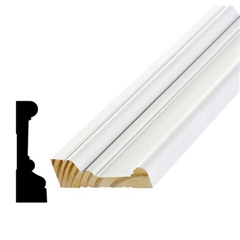 Alexandria Moulding WPRB3 1-1/16 in. D x 3-1/2 in. W. Primed Finger