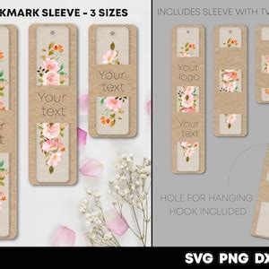 Bookmark Sleeve Svg For Resin Acrylic Bookmark Bookmark Holder Svg