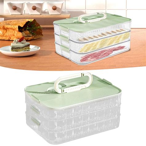 Hooudo Clearance Closure Boxes Meat Container For Fridge Lunch Meat